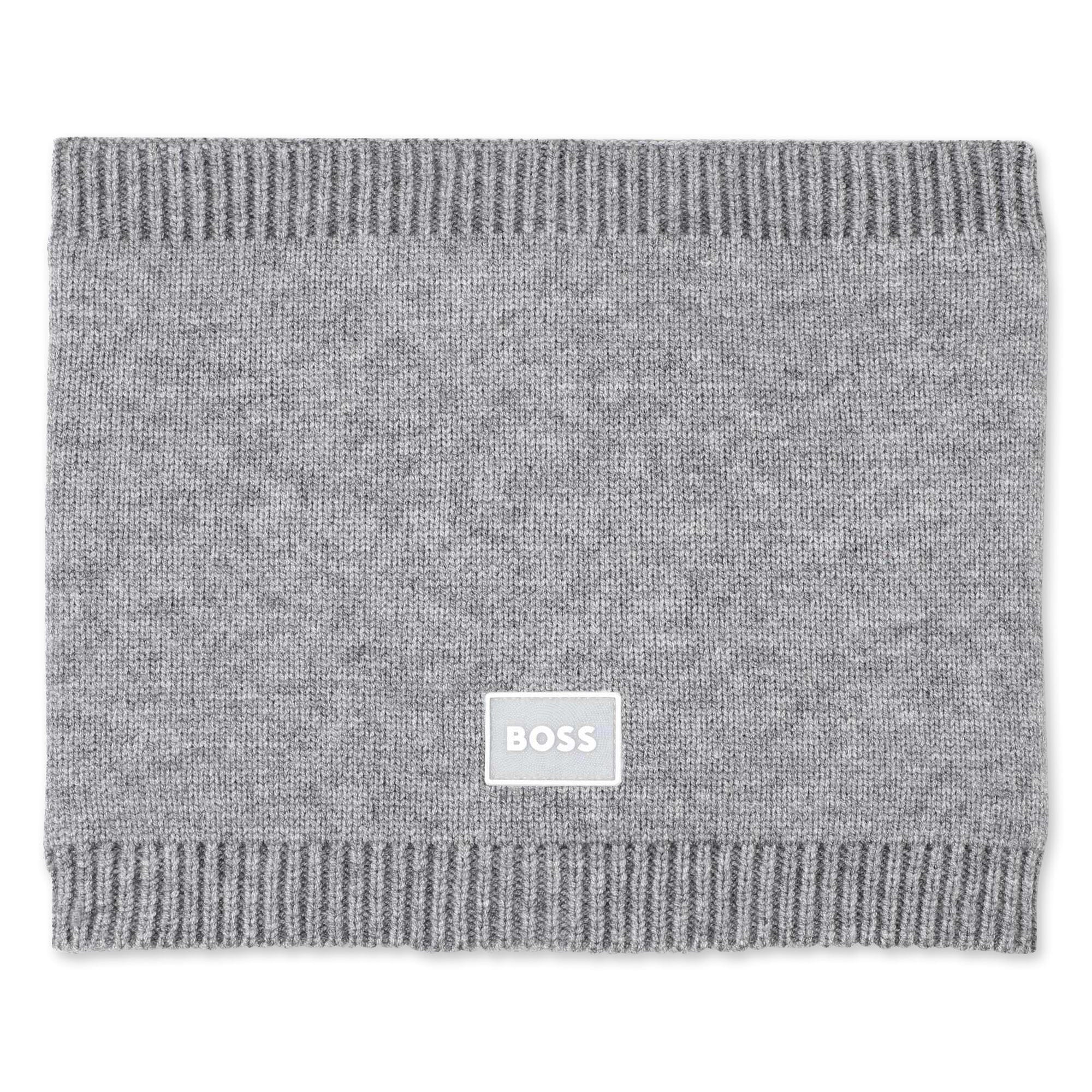 BOSS Kidswear Halswärmer mit Logo-Abzeichen doppellagig & kuschelig Loop Boss Kidswear T4/ 12-16 Jahre