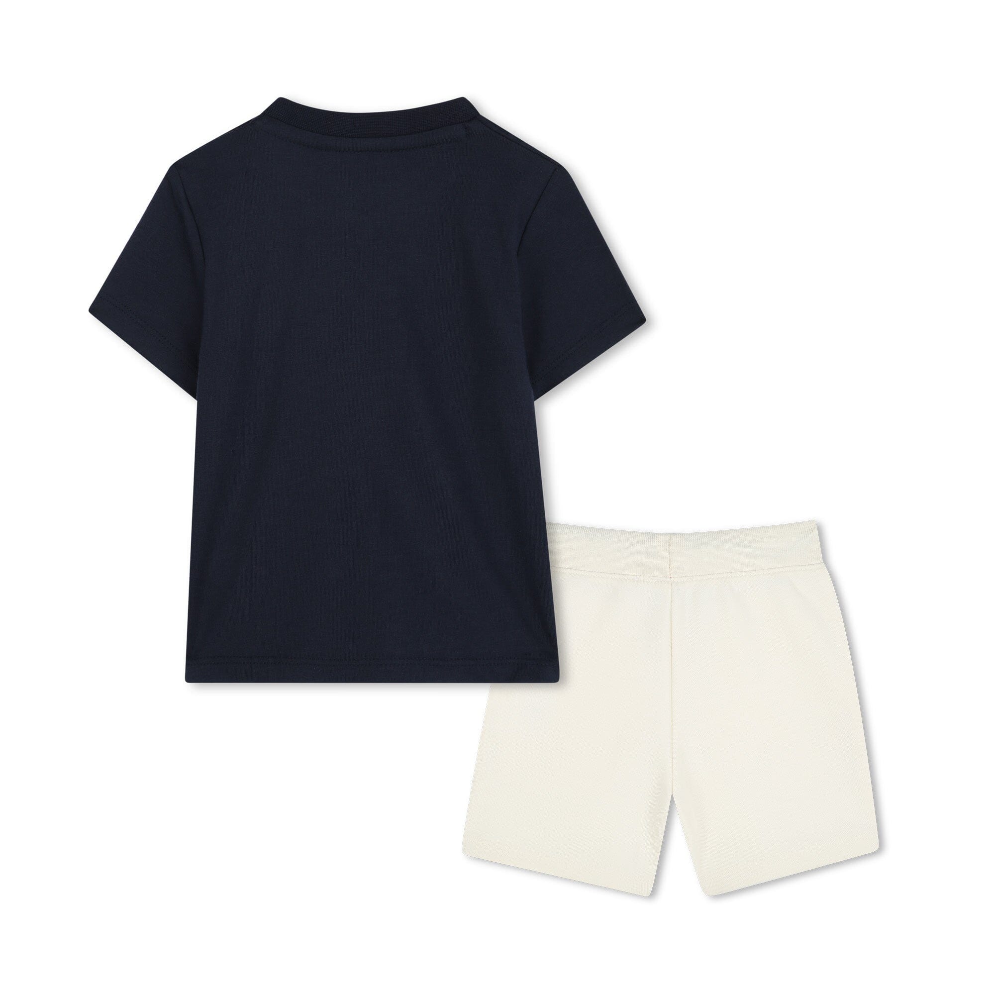 BOSS Jogginganzug kurzes Sommer-Set in navy / beige mit T-Shirt und Short Baby Kombination Boss