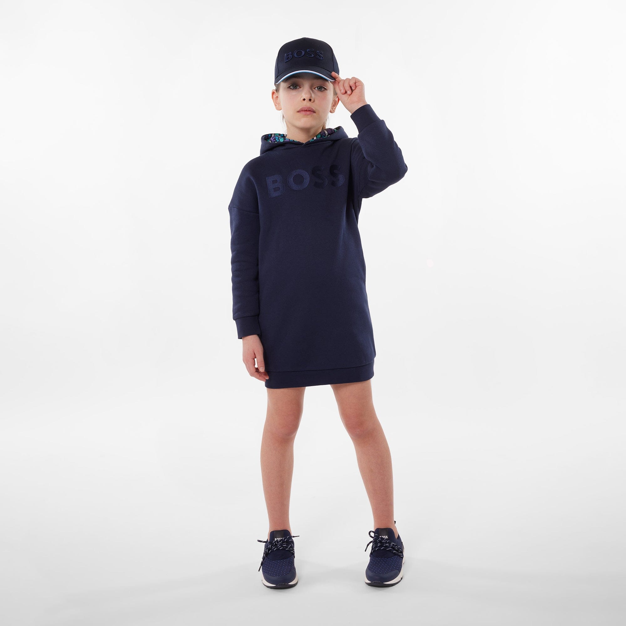 BOSS Kids Kappe schwarz mit mit Stitching und Batman Logo Cap Boss
