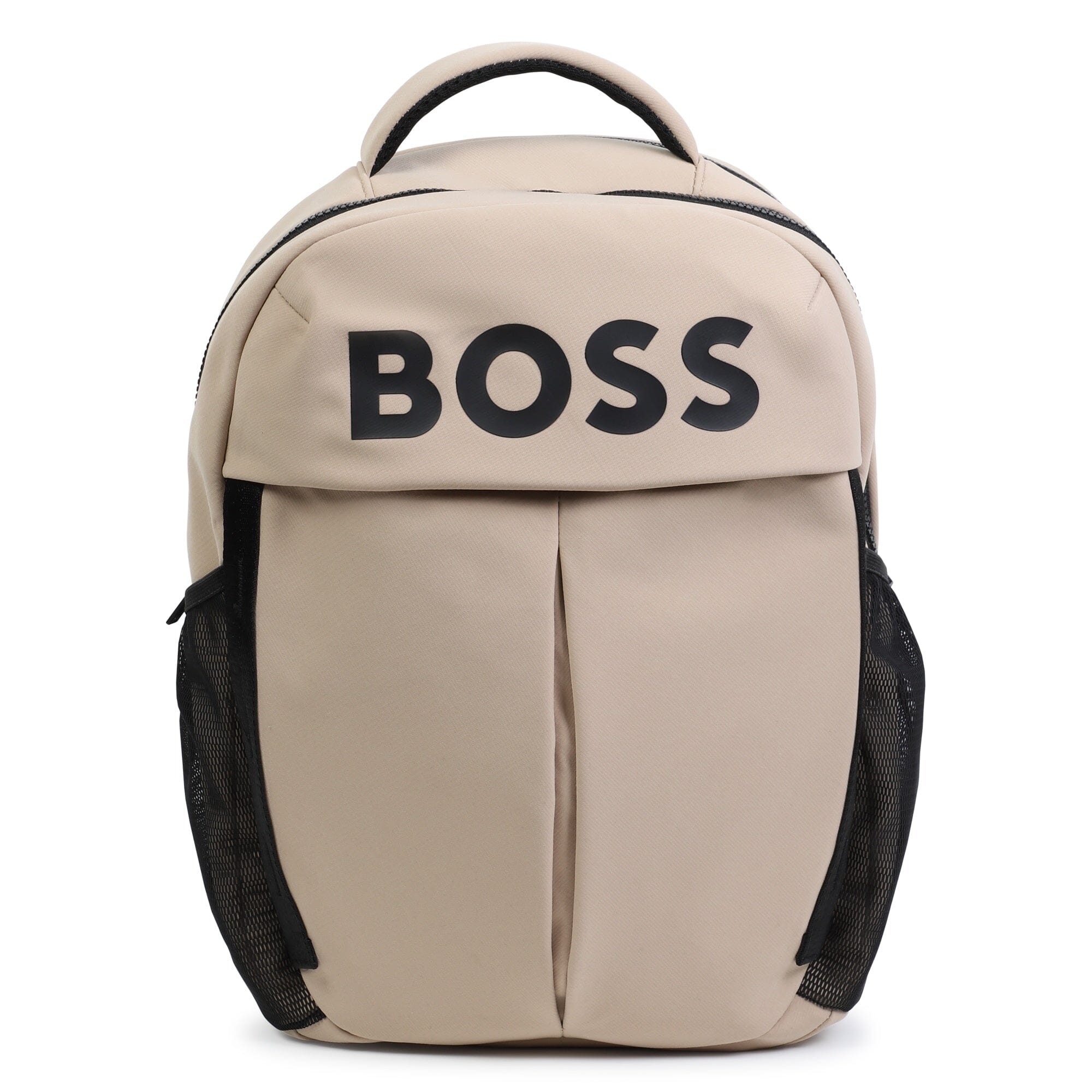 BOSS Rucksack braun mit schwarzem, großem Logo und vielen Taschen Rucksäcke Boss