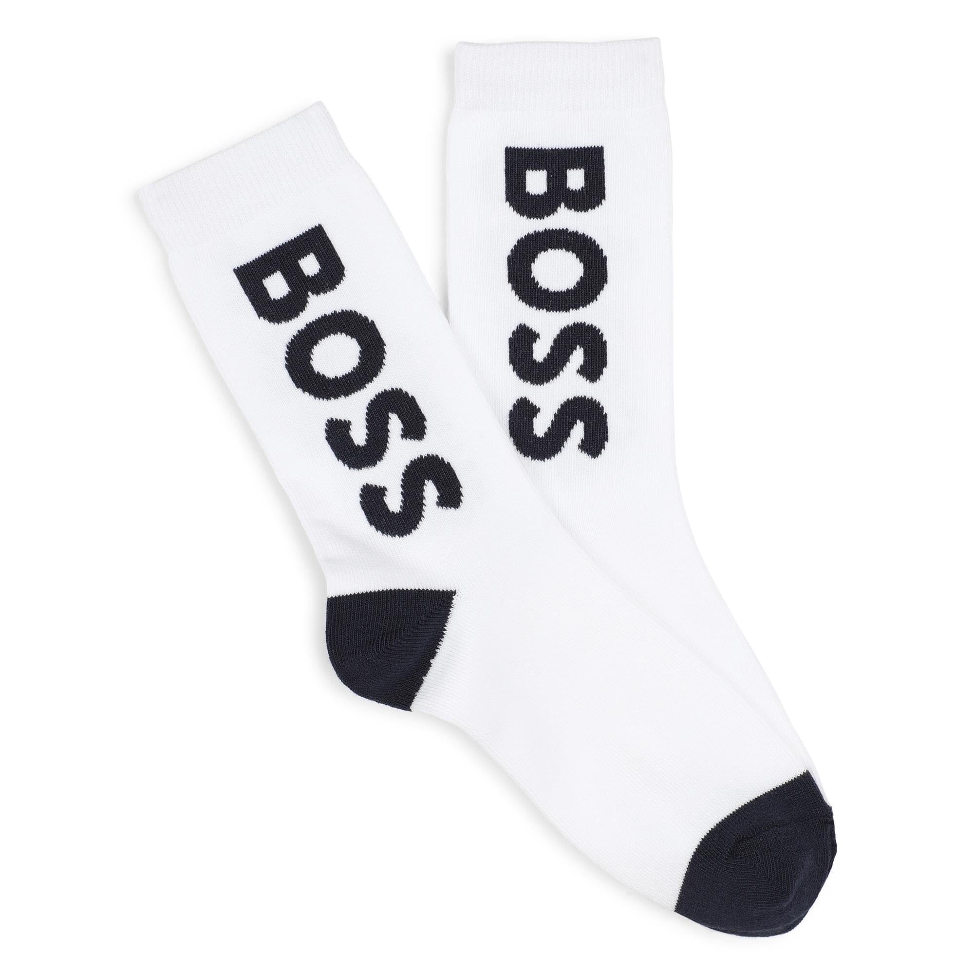 BOSS Kidswear 3er-Pack-Socken grau weiß rot Logo Socken Boss