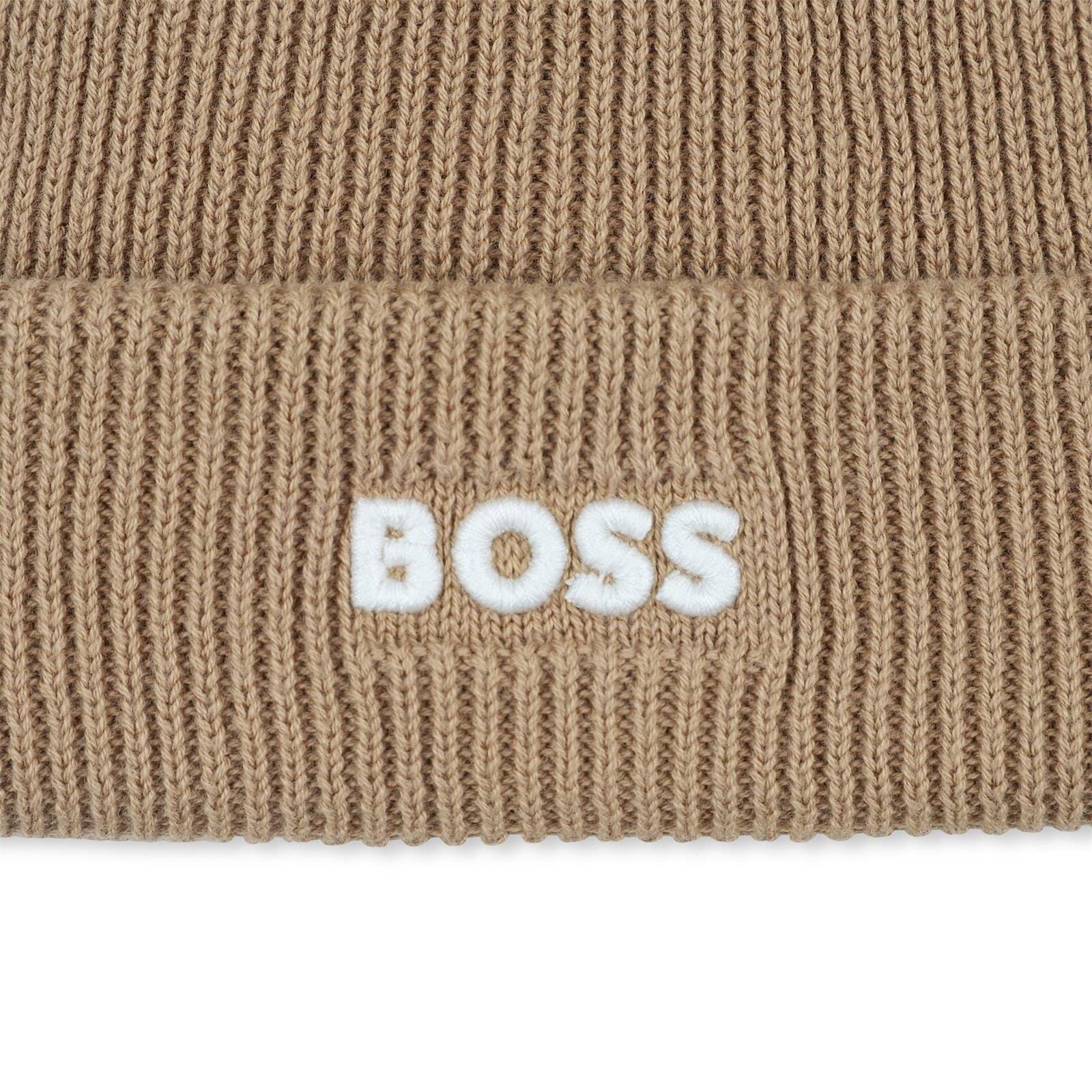 BOSS Kidswear Strickmütze mit Bommel – „Plätzchen“ Mützen BOSS