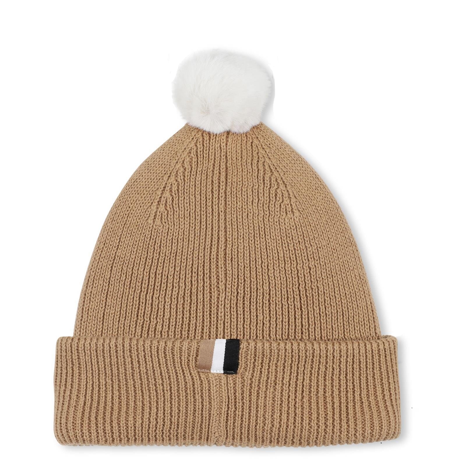 BOSS Kidswear Strickmütze mit Bommel – „Plätzchen“ Mützen BOSS