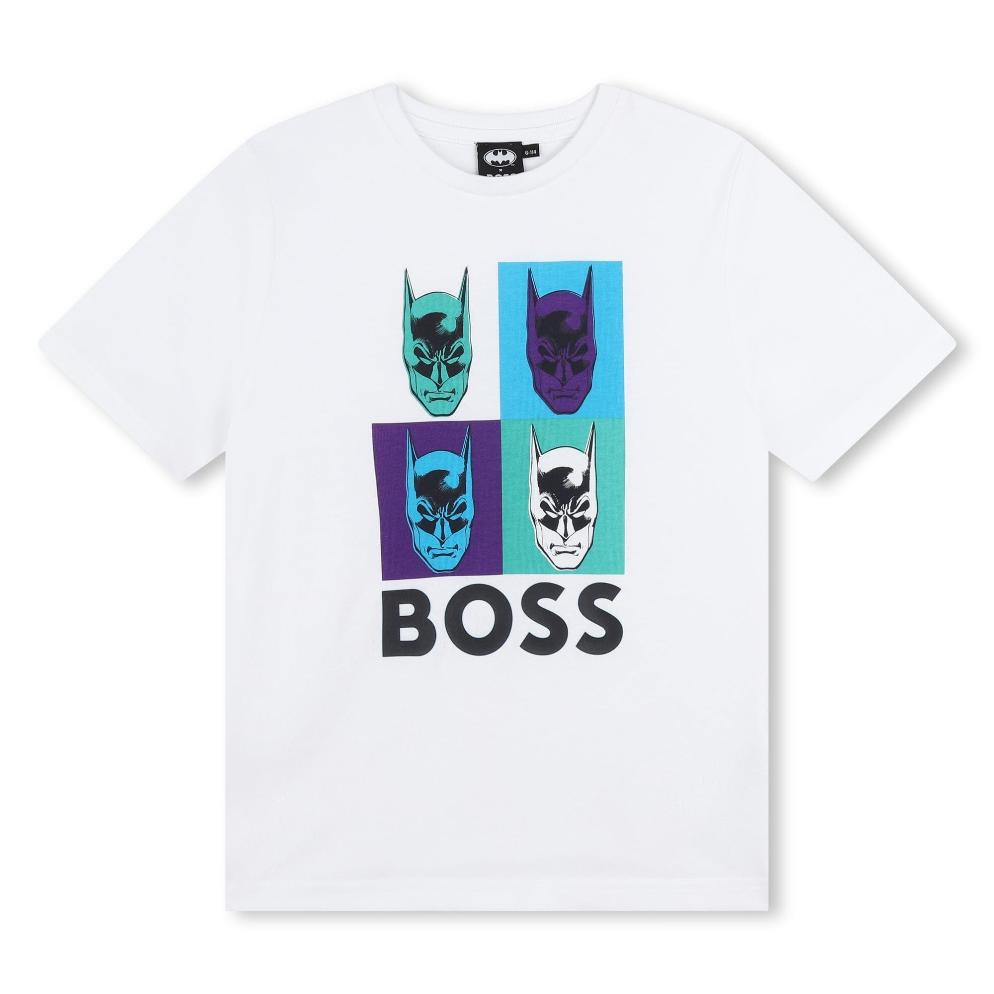 BOSS Kids Kurzarm T-shirt mit Logo und Batman Print T-Shirt Boss