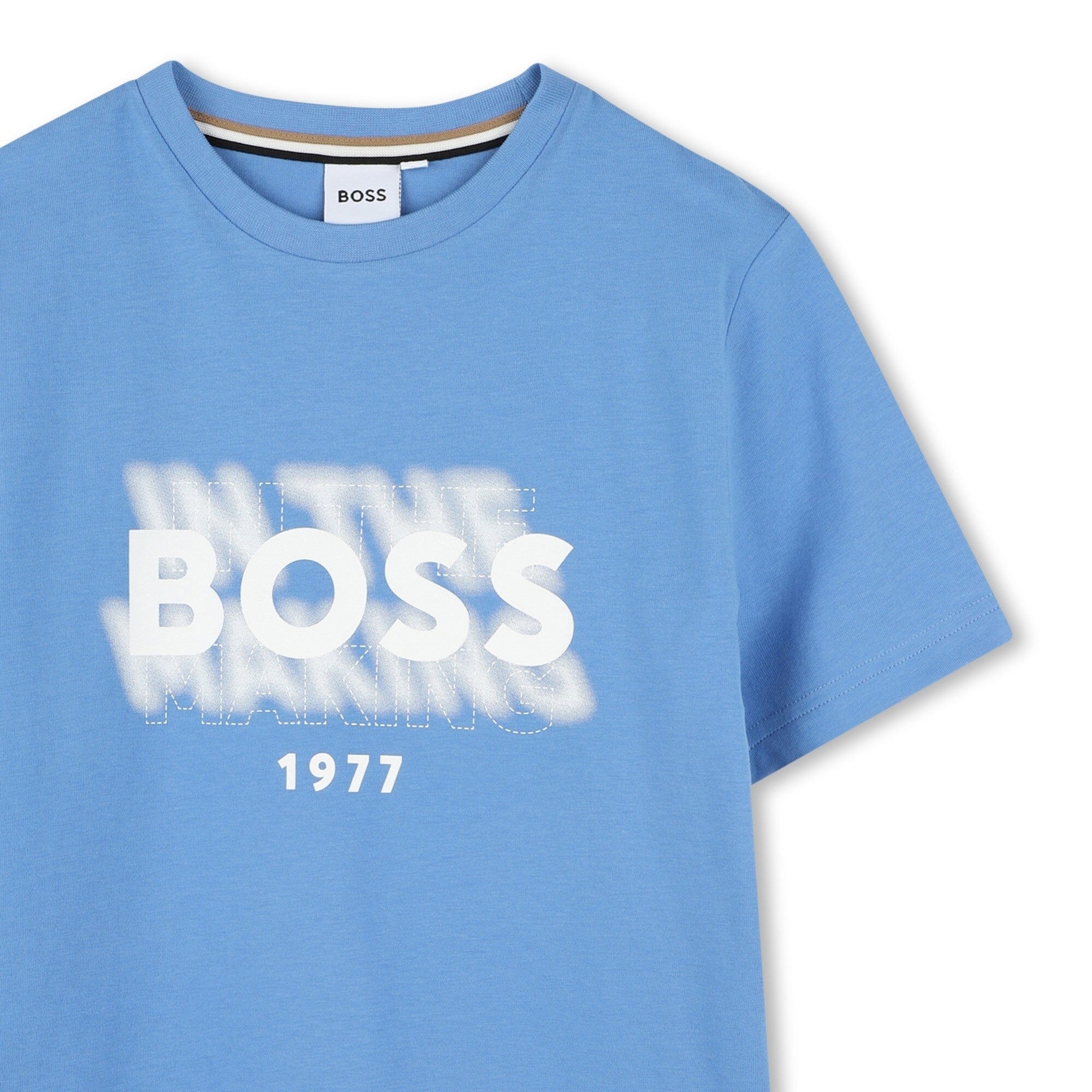 BOSS T-Shirt himmelblau mit "BOSS IN THE MAKING" Schriftzug T-Shirt Boss