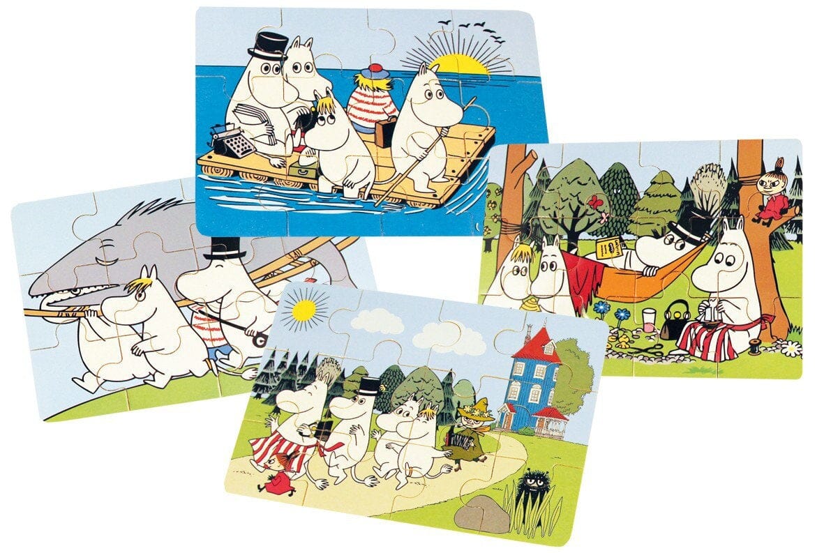 Barbo Toys Moomin - 4 wooden puzzles Holzpuzzles Spiele BARBO TOYS