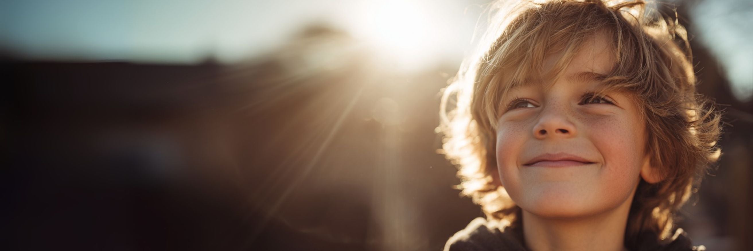 unser loyalty Programm auf dem Foto ist ein fröhlches kind abgebildet