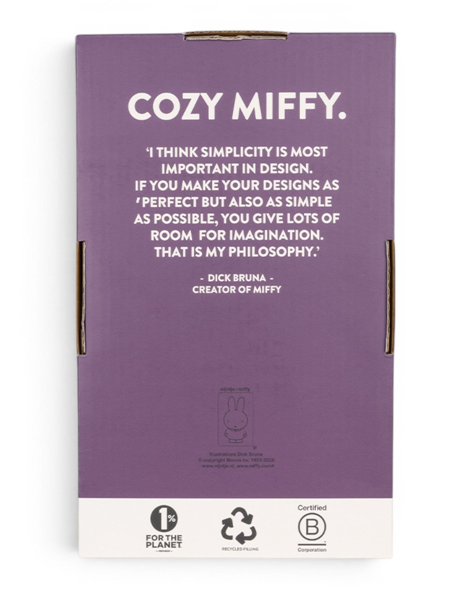 Cozy Miffy - The X Label - soft pink rosa in Geschenkbox 23 cm sitzend süß Kuscheltiere Bon Ton Toys x Miffy