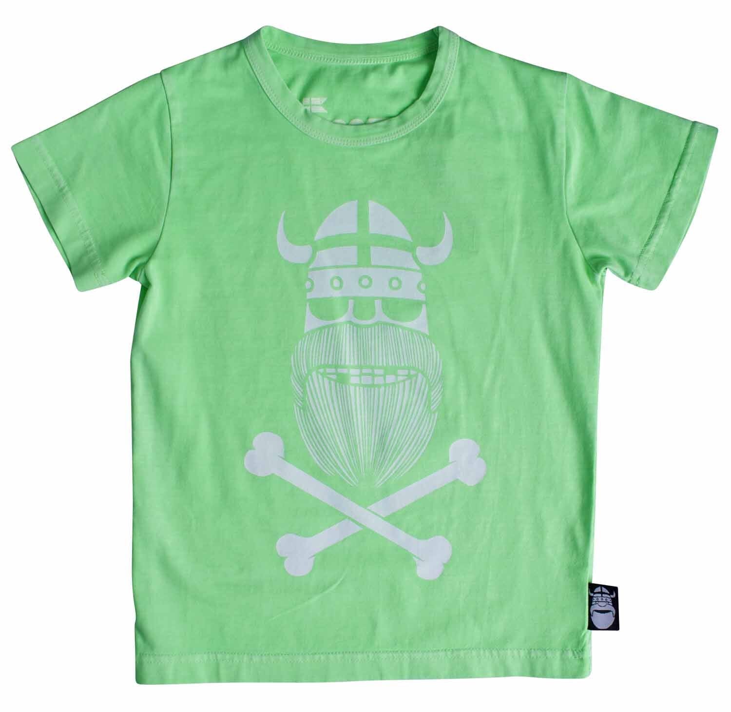 Danefae Kids T-Shirt „Ghost of Eric“ – Neon Grün T-Shirt Danefae 4 Jahre / 104