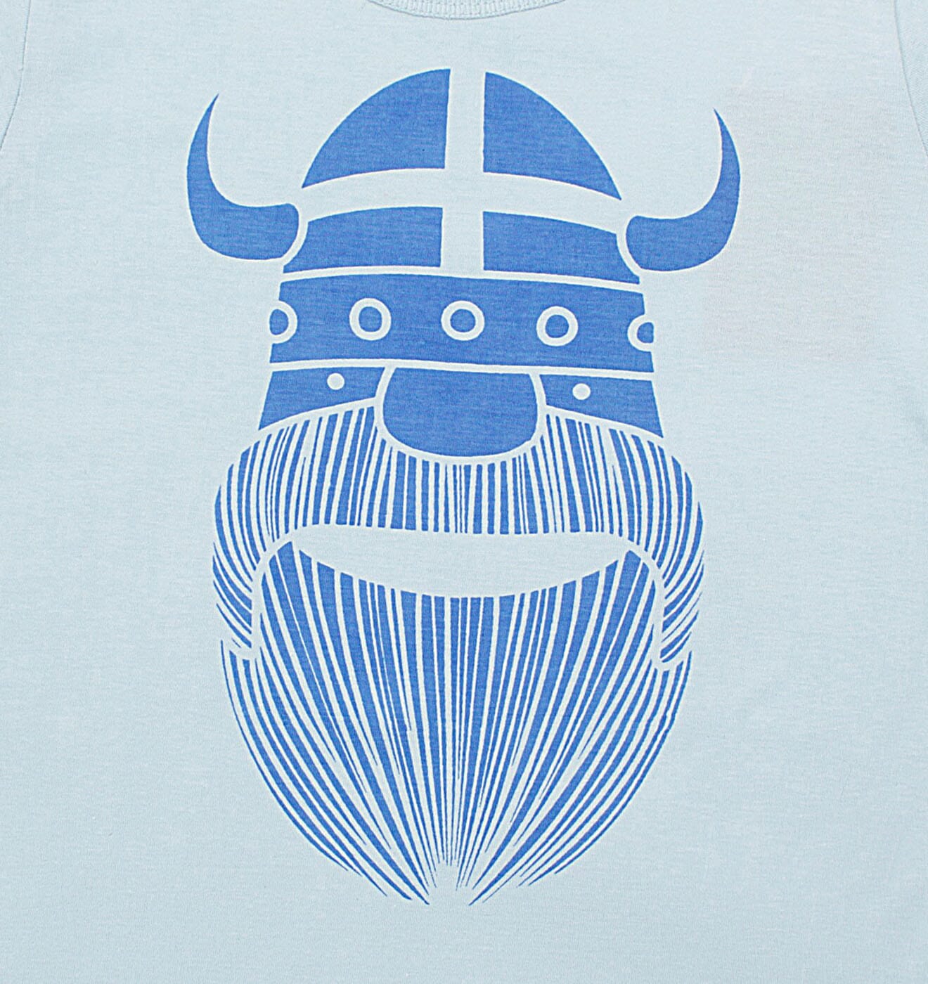 Danefae Kinder T-Shirt „Erik“ – Wikinger Print – Hellblau Langarmshirt Danefae