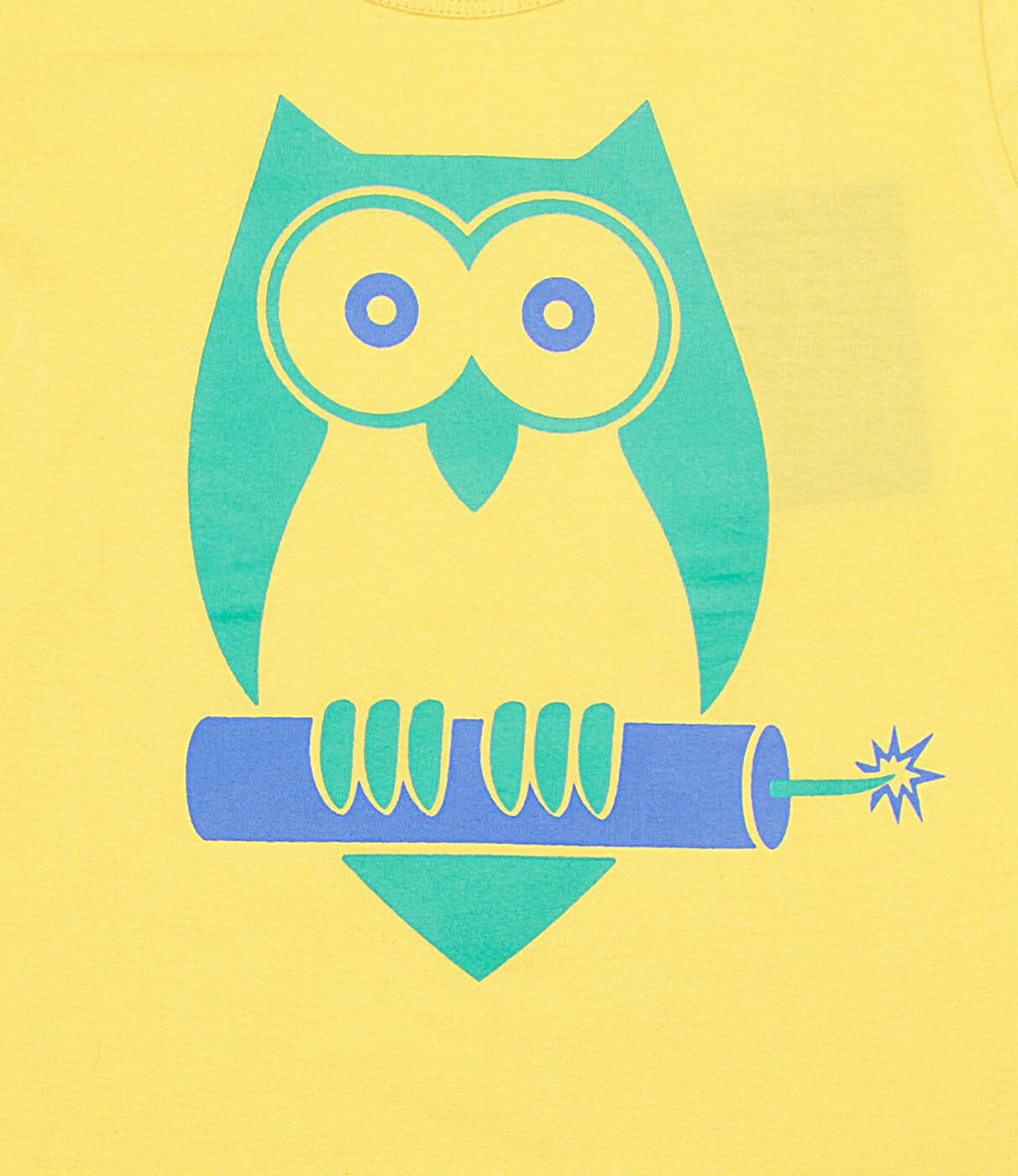 Danefae Kinder T-Shirt – Eulen Print – Gelb T-Shirt Danefae