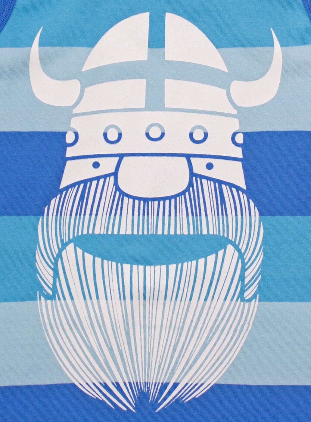 Danefae Kinder Tanktop „Erik“ – Ringel – Wikinger Print – Blau Langarmshirt Danefae