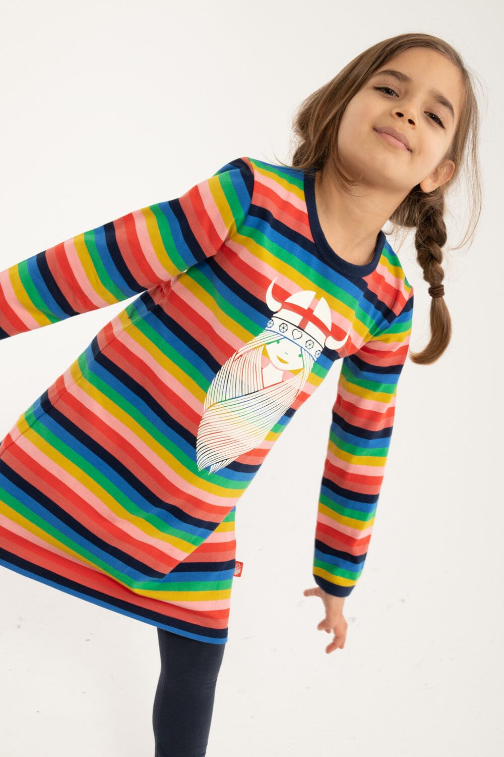 Danefae Kleid Freya Nanna Dress bunte Streifen Kleid Danefae