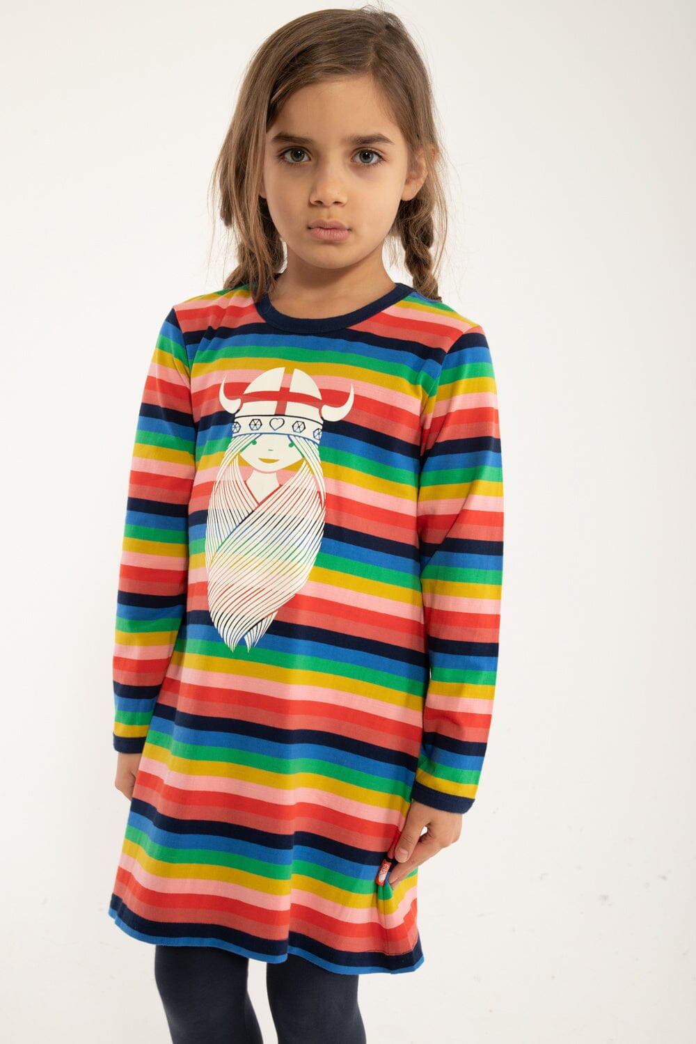 Danefae Kleid Freya Nanna Dress bunte Streifen Kleid Danefae