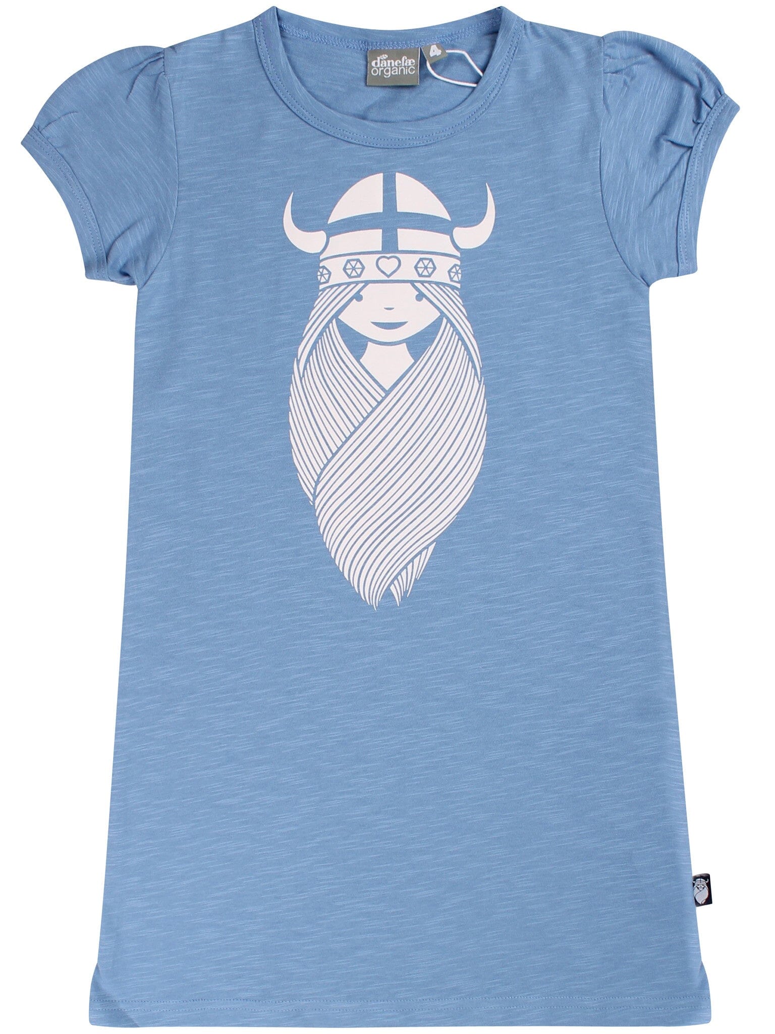 Danefae Kleid Freya Organic Star Dress hellblau waterblue Kleid Danefae