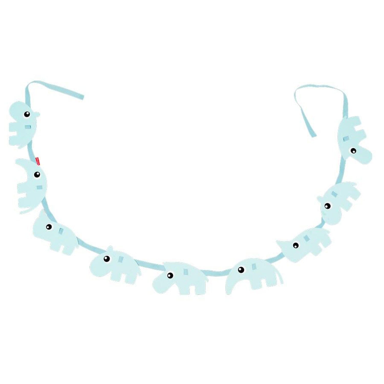 Done By Deer Girlande Contour Tiere hellblau Girlanden Done by Deer