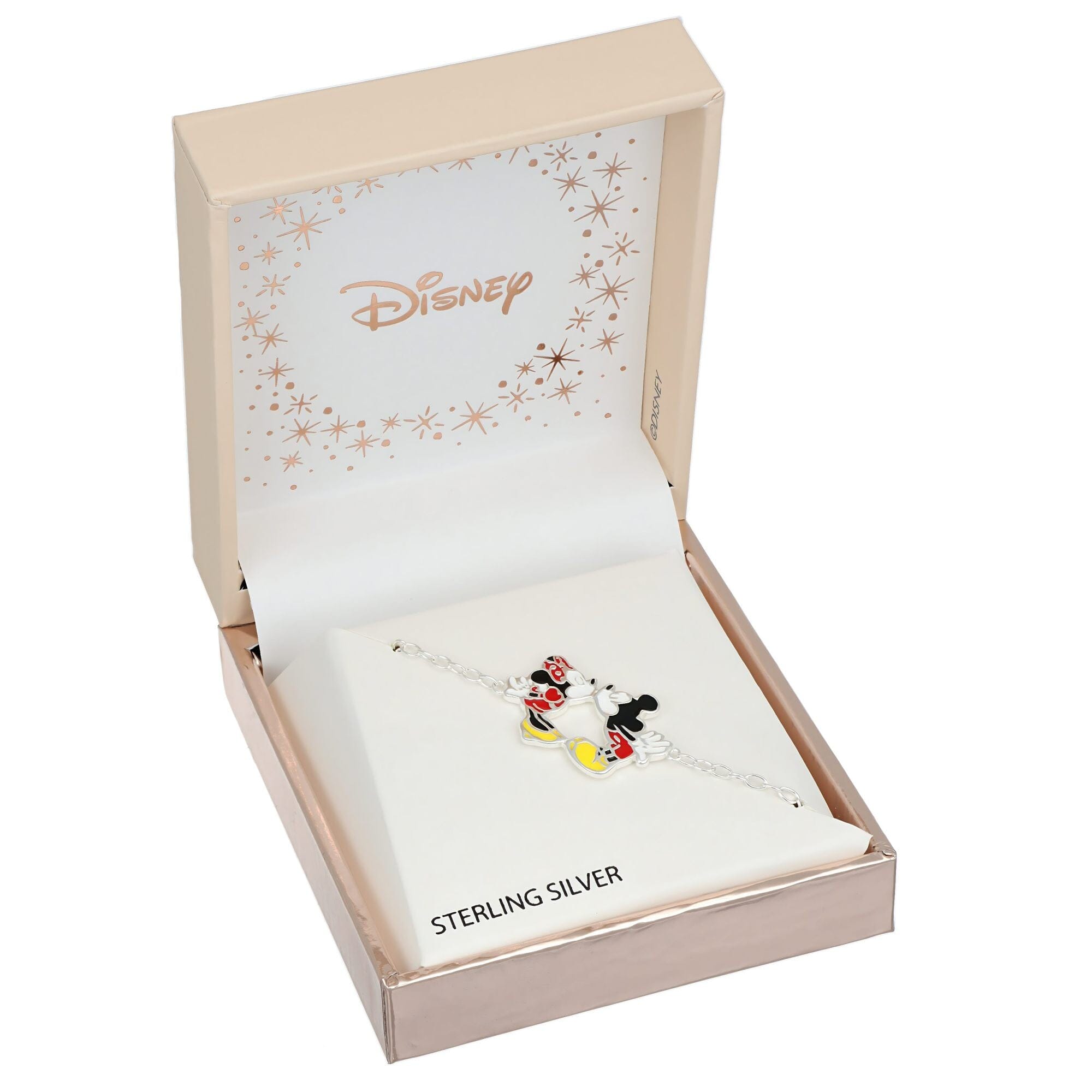 Disney Kinder Armband Mickey & Minnie Kuss ©DISNEY aus 925er Silber Armbänder DISNEY