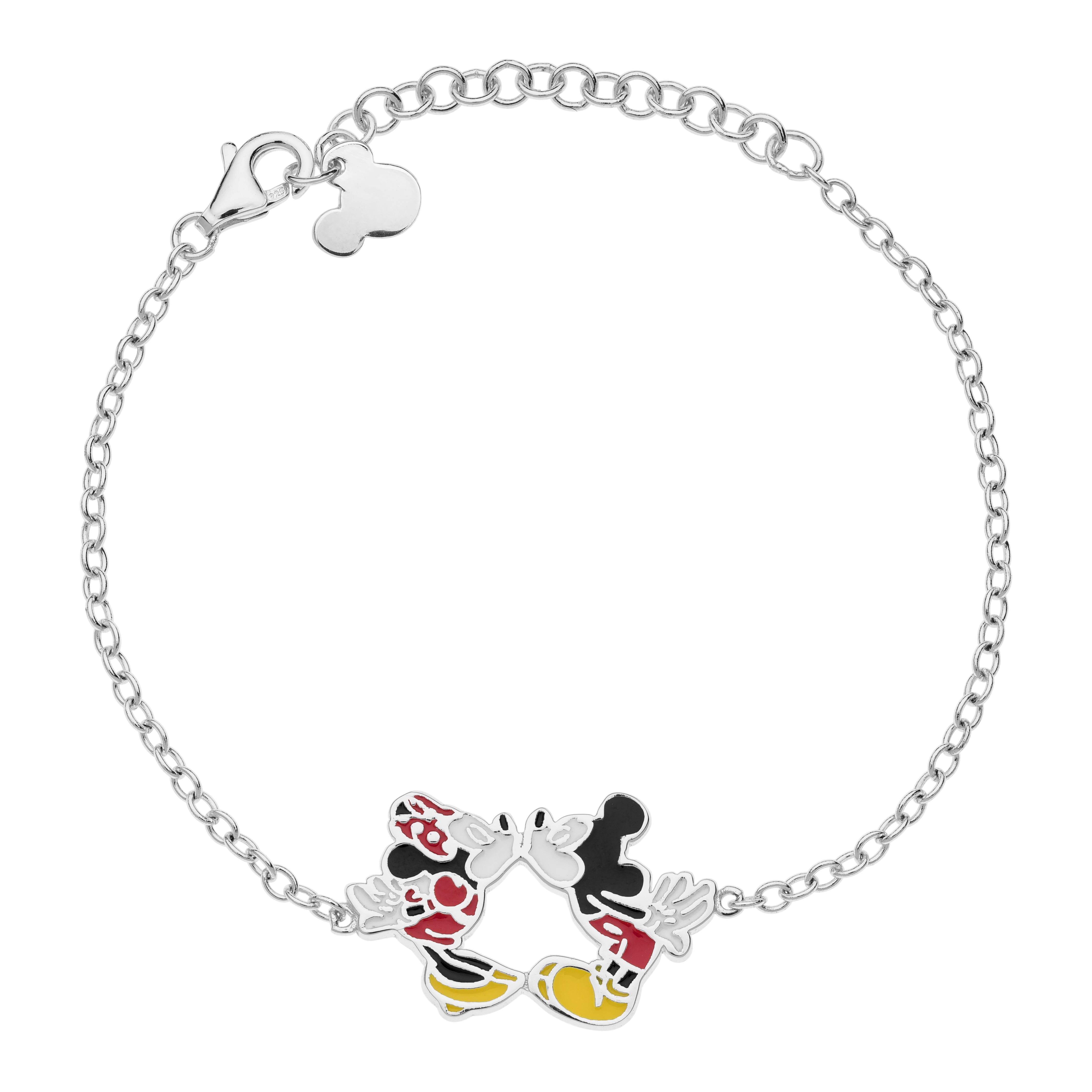 Disney Kinder Armband Mickey & Minnie Kuss ©DISNEY aus 925er Silber Armbänder DISNEY