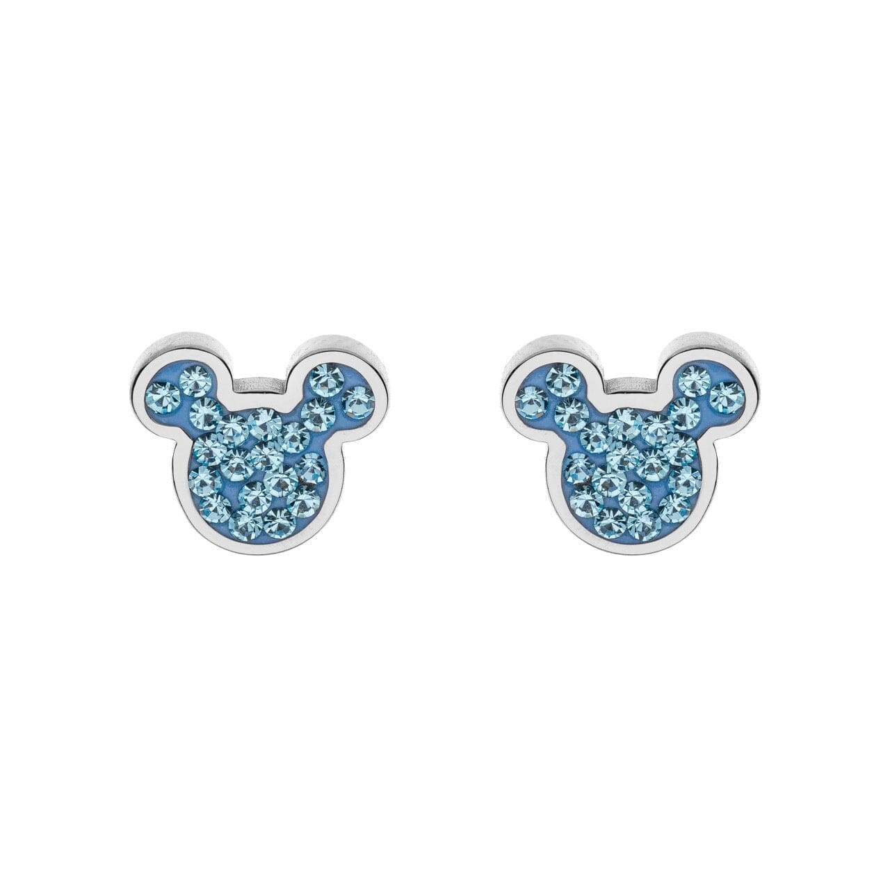 Disney Ohrringe Mickey Mouse ©DISNEY blau silberfarben aus Edelstahl Ohrringe DISNEY