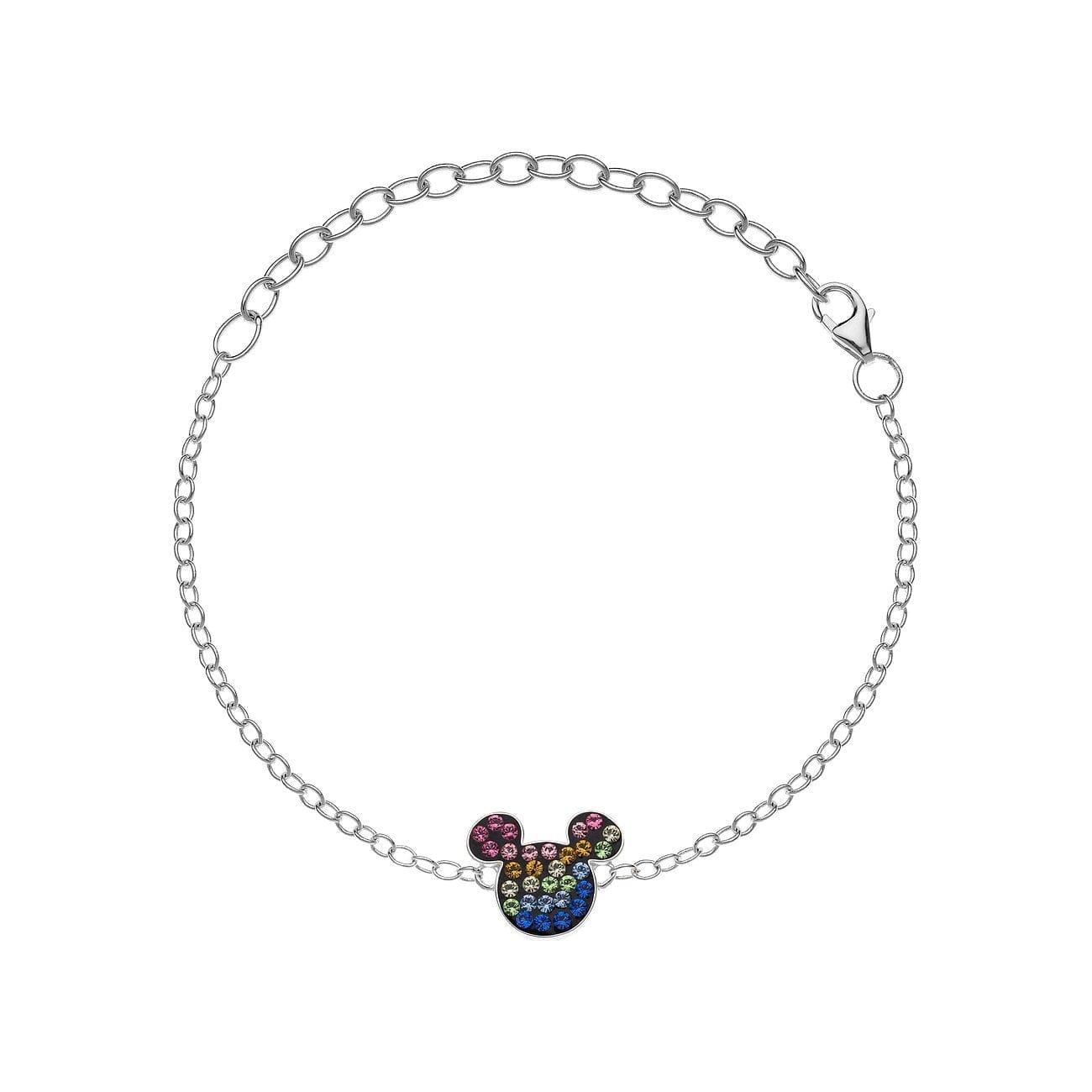 Disney Kinder Armband Mickie Mouse ©DISNEY mehrfarbig aus 925er Silber Armbänder DISNEY