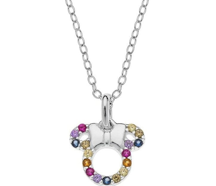 Disney Kinder Kette Micky Mouse ©DISNEY hell bunt aus 925er Silber Ketten DISNEY