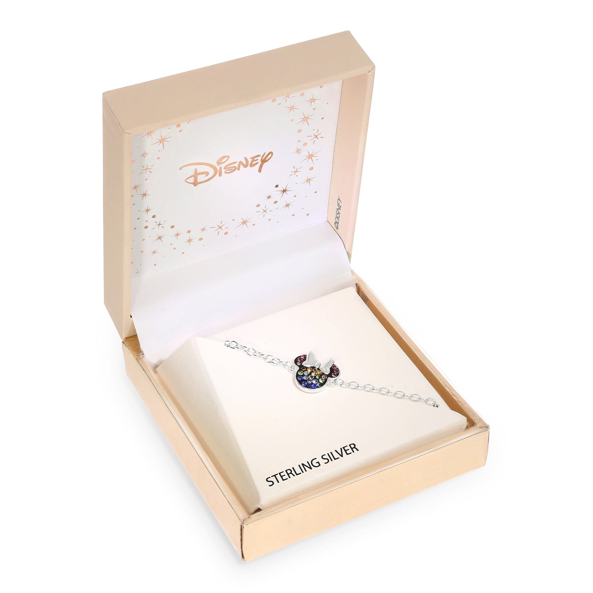 Disney Kinder Armband Minnie Mouse ©DISNEY mehrfarbig Schleife aus 925er Silber Armband DISNEY