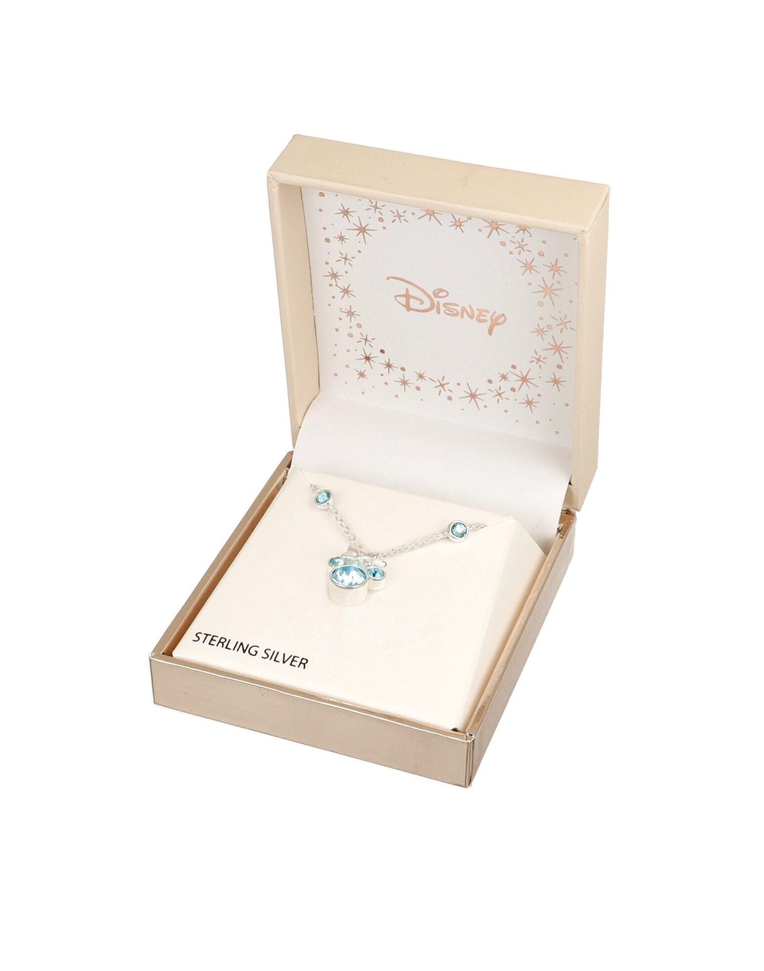 Disney Kinder Kette Minnie Mouse ©DISNEY hellblau aus 925er Silber Ketten DISNEY