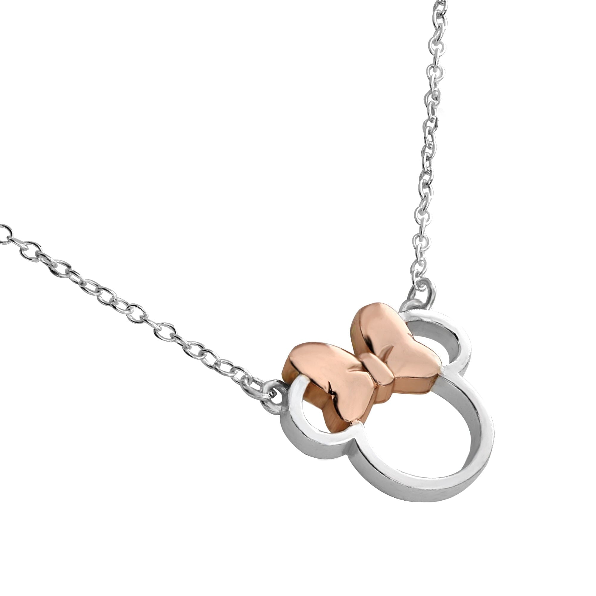 Disney Kinder Kette Minnie Mouse ©DISNEY Schleife silber rosegold Ketten DISNEY