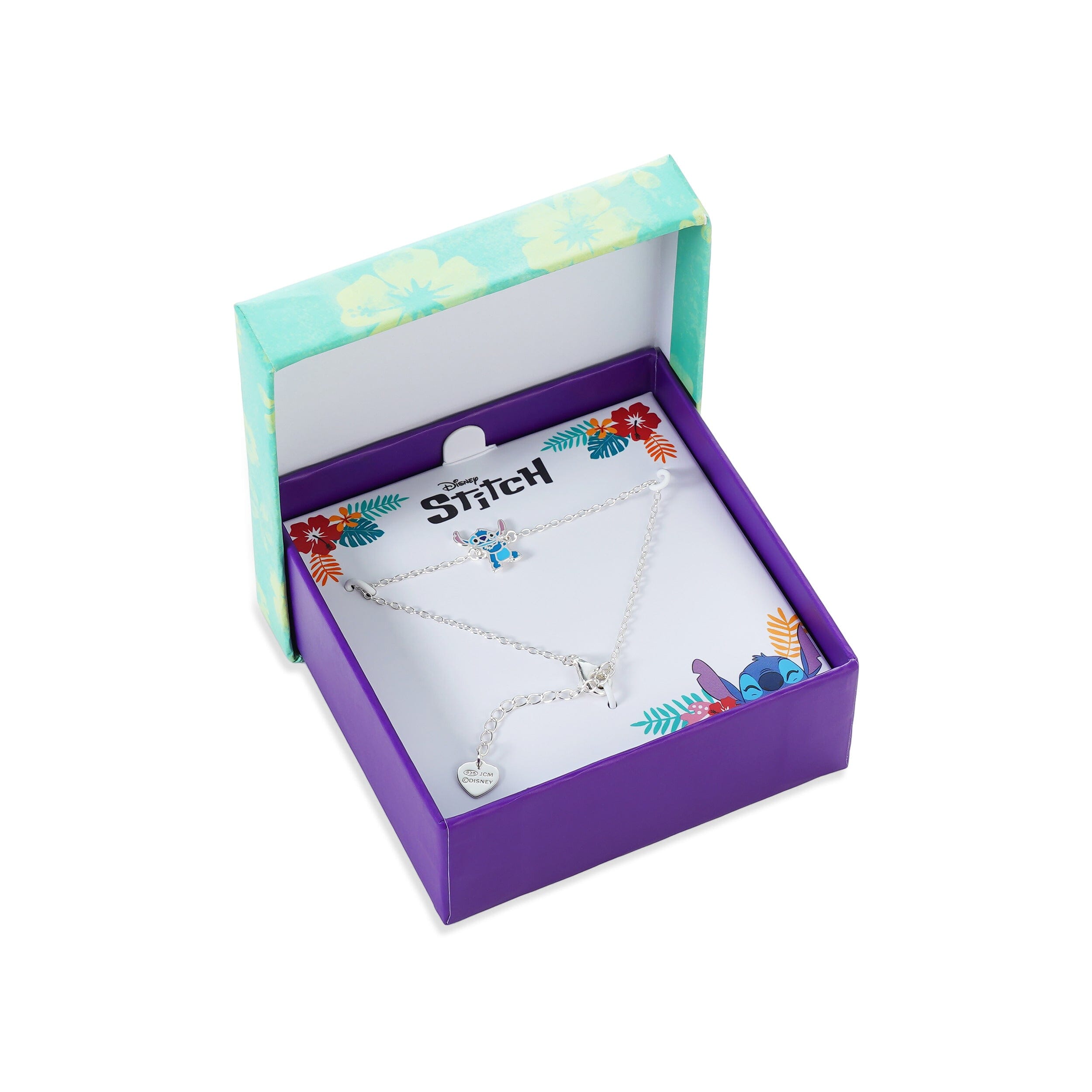 Disney Kinderarmband Stitch aus 925er Silber – verstellbar & bunt emailliert ©DISNEY Armbänder DISNEY