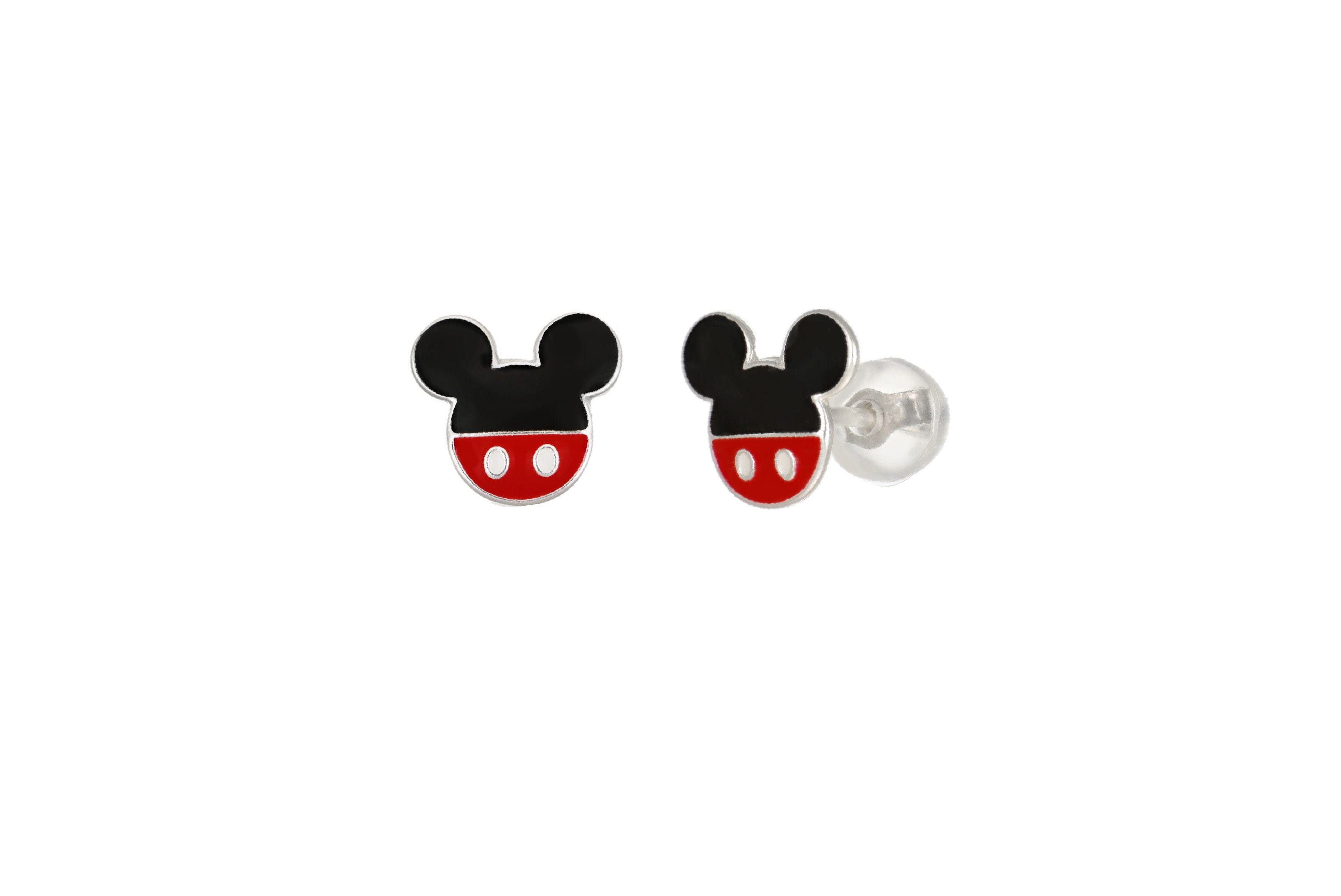 Disney Kinderohrringe Mickey Mouse – 925er Silber, Emaille-Design ©DISNEY Ohrringe DISNEY