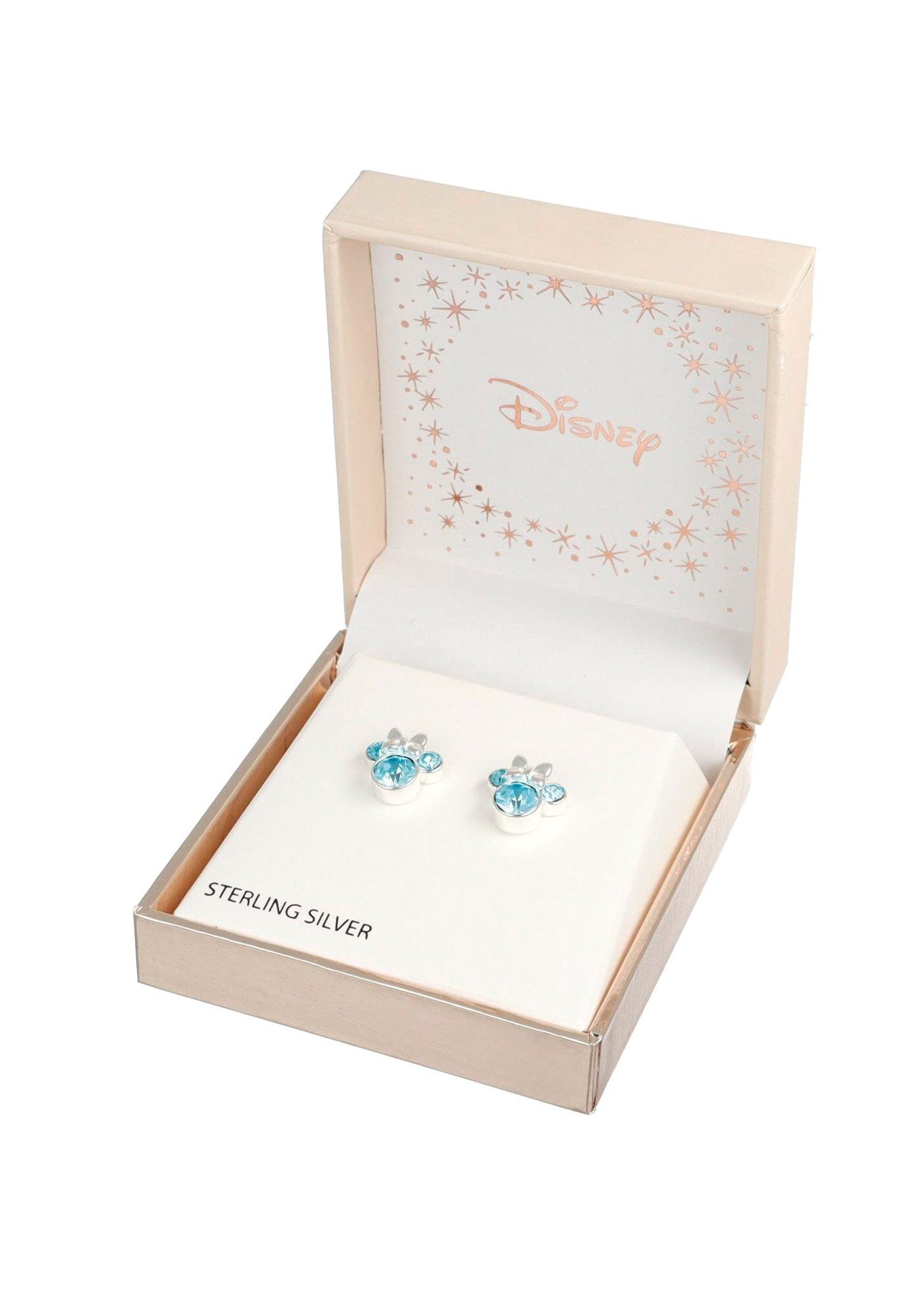 Disney Kinderohrringe Minnie Mouse aus 925er Silber ©DISNEY hellblau Ohrringe DISNEY