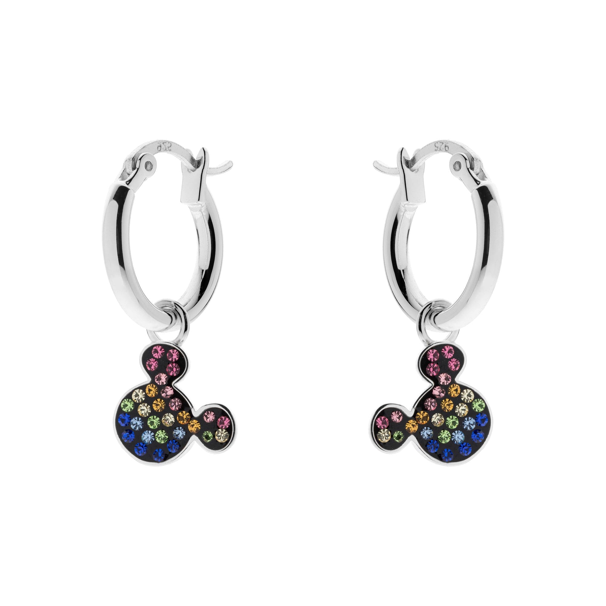 Disney Kinderohrringe Minnie Mouse aus 925er Silber ©DISNEY bunt Hänger Ohrringe DISNEY