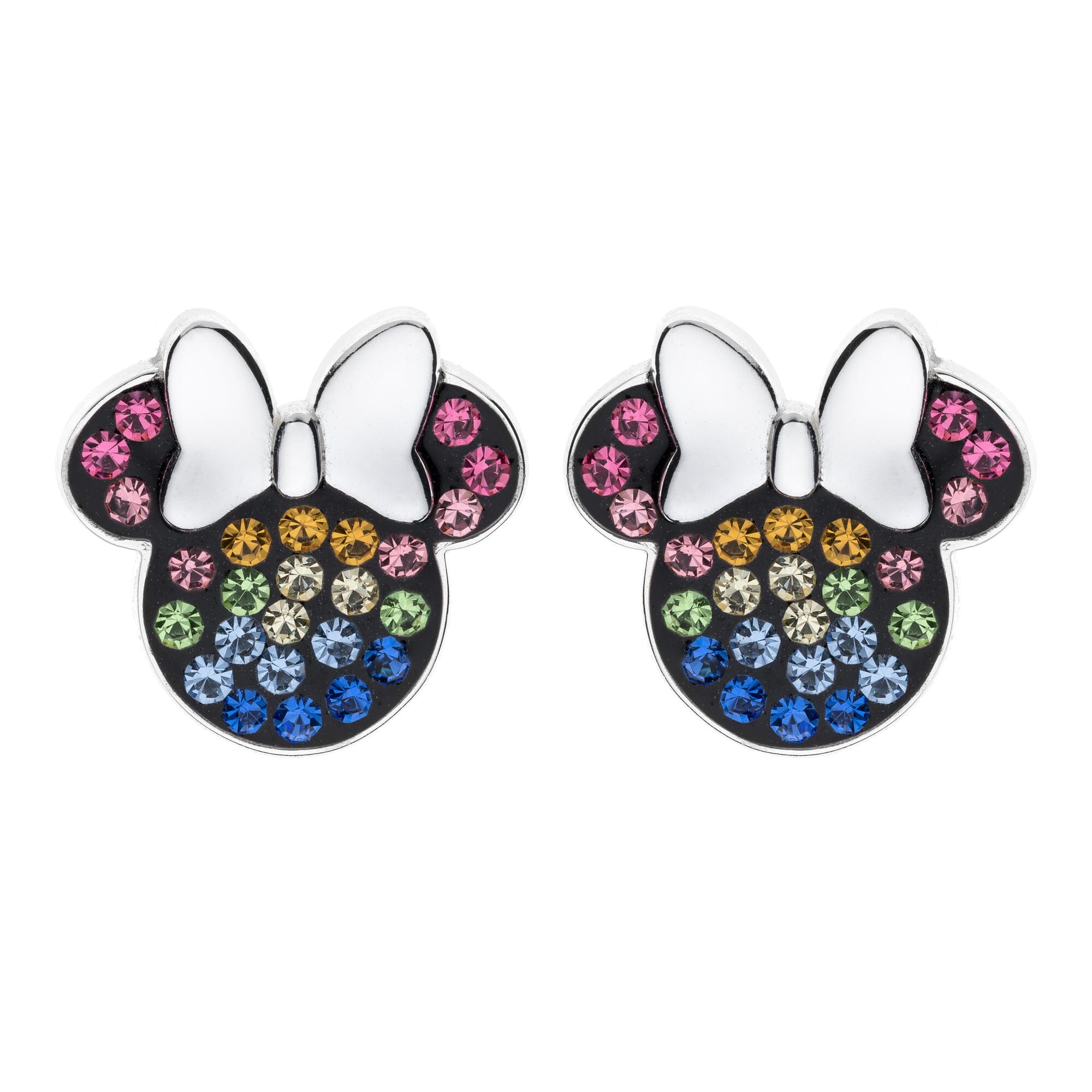 Disney Kinderohrringe Minnie Mouse aus 925er Silber ©DISNEY bunt Ohrringe DISNEY