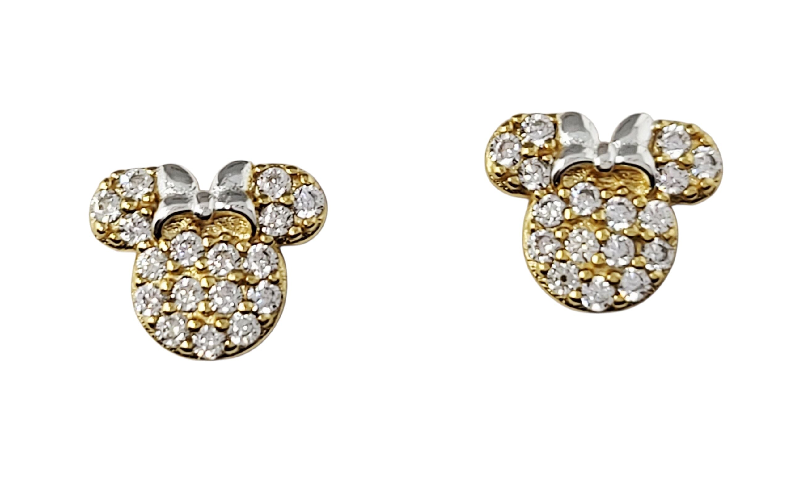 Disney Kinderohrringe Minnie Mouse – 925er Silber Vergoldet ©DISNEY Ohrringe DISNEY