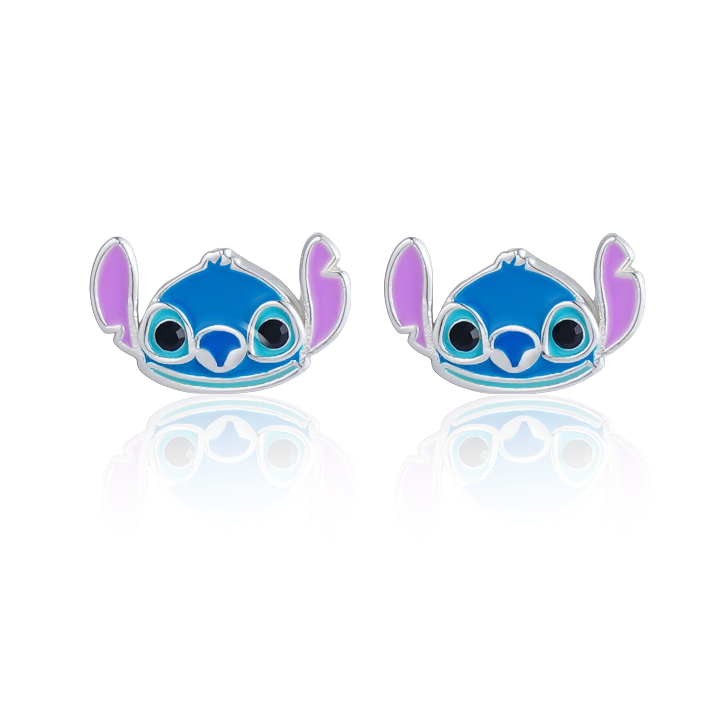 Disney Kinderohrringe Stitch – 925er Silber, farbig emailliert ©DISNEY Ohrringe DISNEY