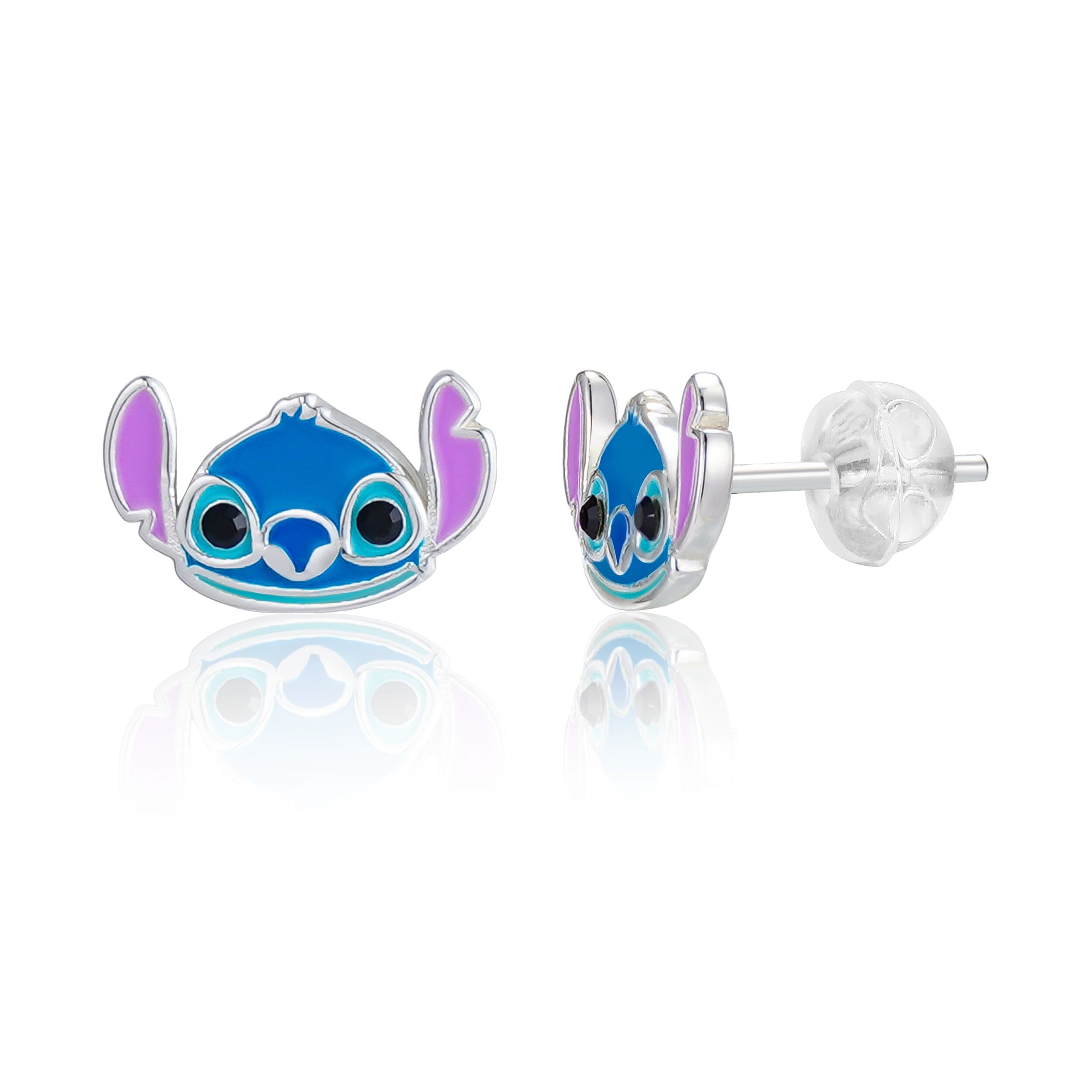 Disney Kinderohrringe Stitch – 925er Silber, farbig emailliert ©DISNEY Ohrringe DISNEY