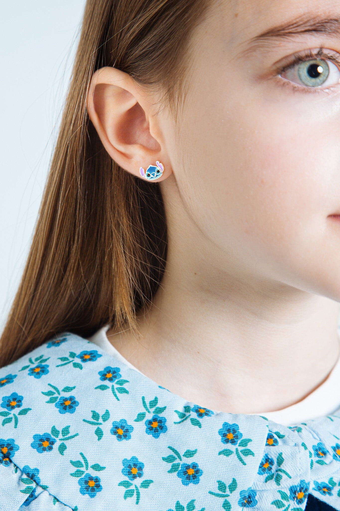 Disney Kinderohrringe Stitch – 925er Silber, farbig emailliert ©DISNEY Ohrringe DISNEY