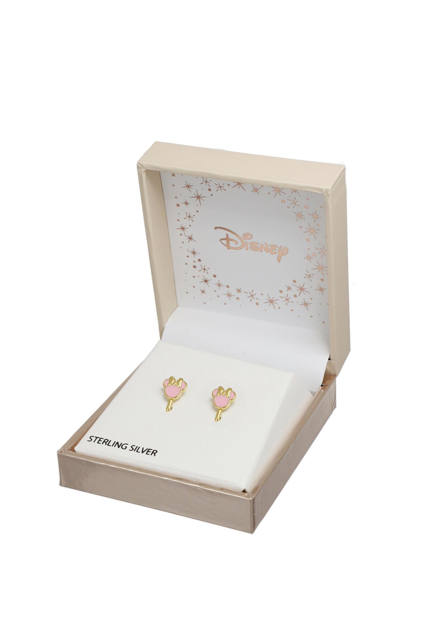 Disney Kinderohrringe Minnie Mouse aus 925er Silber ©DISNEY rosa goldfarben Ohrring DISNEY