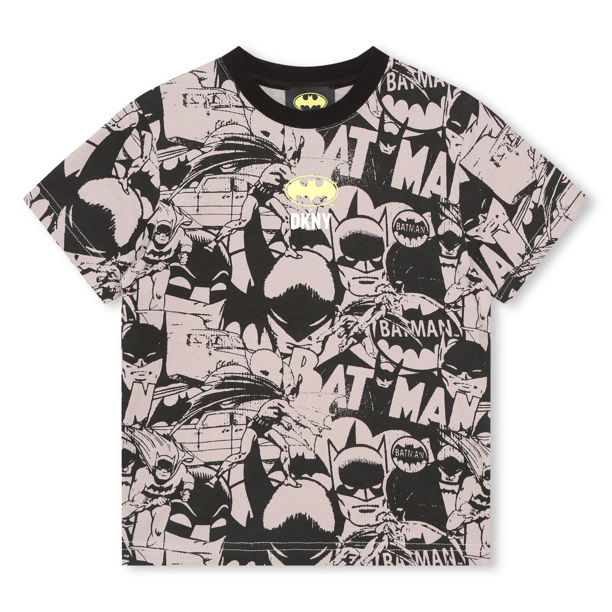 DKNY Kids T-Shirt Batman-Prints schwarz-braun T-Shirt DKNY