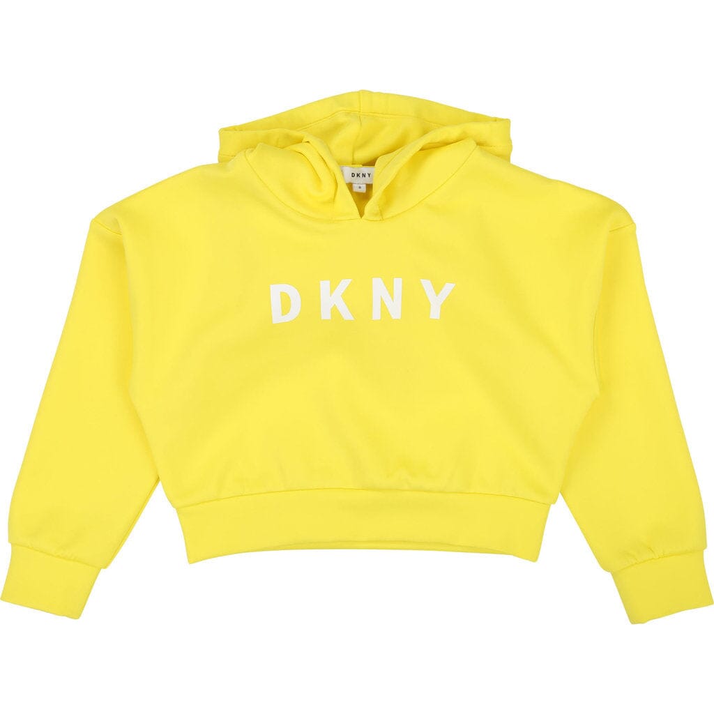 DKNY KIDS Hoodie gelb mit Logo Hoodie DKNY
