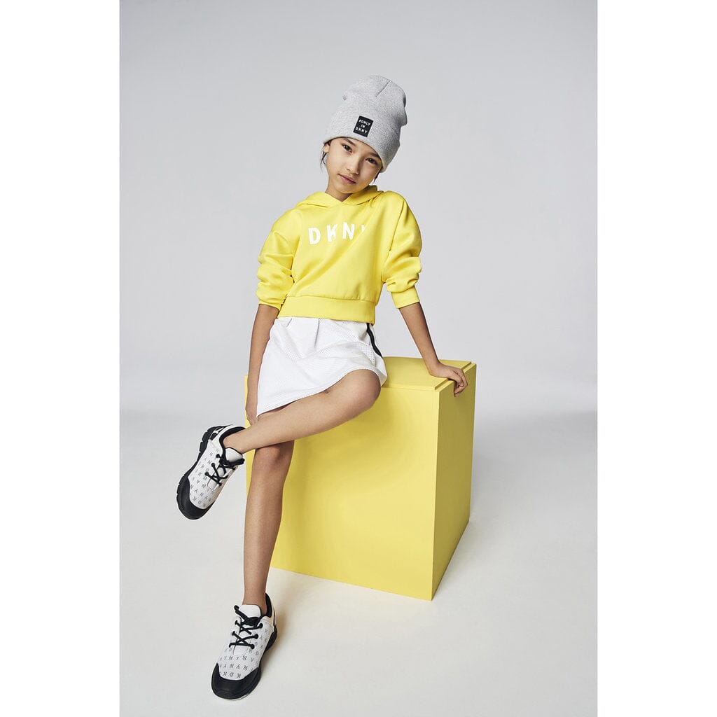 DKNY KIDS Hoodie gelb mit Logo Hoodie DKNY