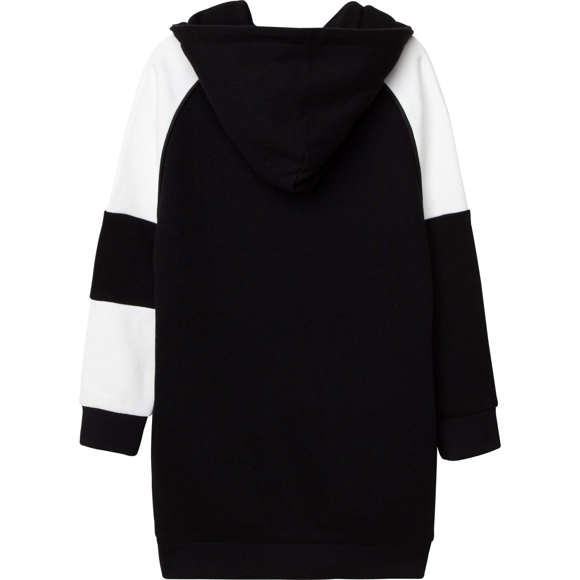 DKNY KIDS Hoodie Kleid schwarz French Terry Kapuzenkleid Hoodie DKNY