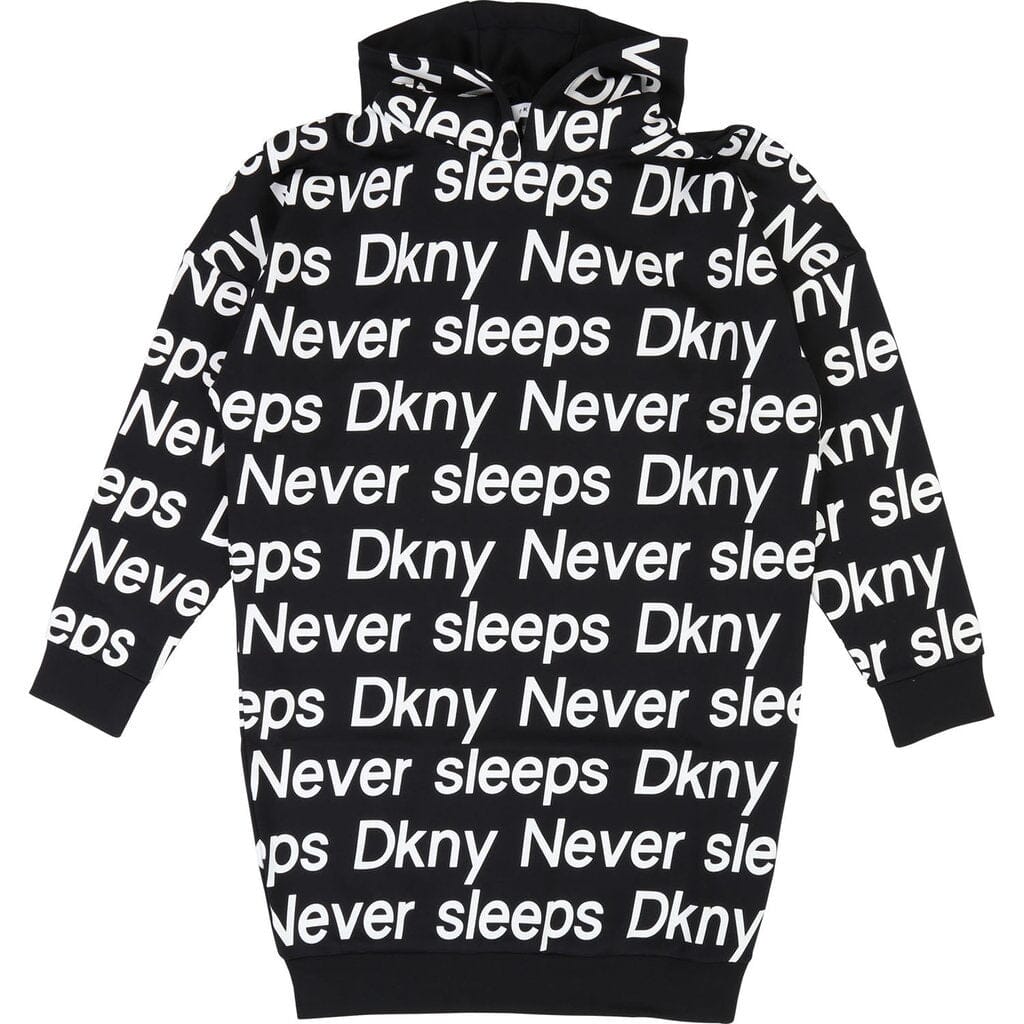 DKNY KIDS Kleid mit Allover Logo Print Kleid DKNY