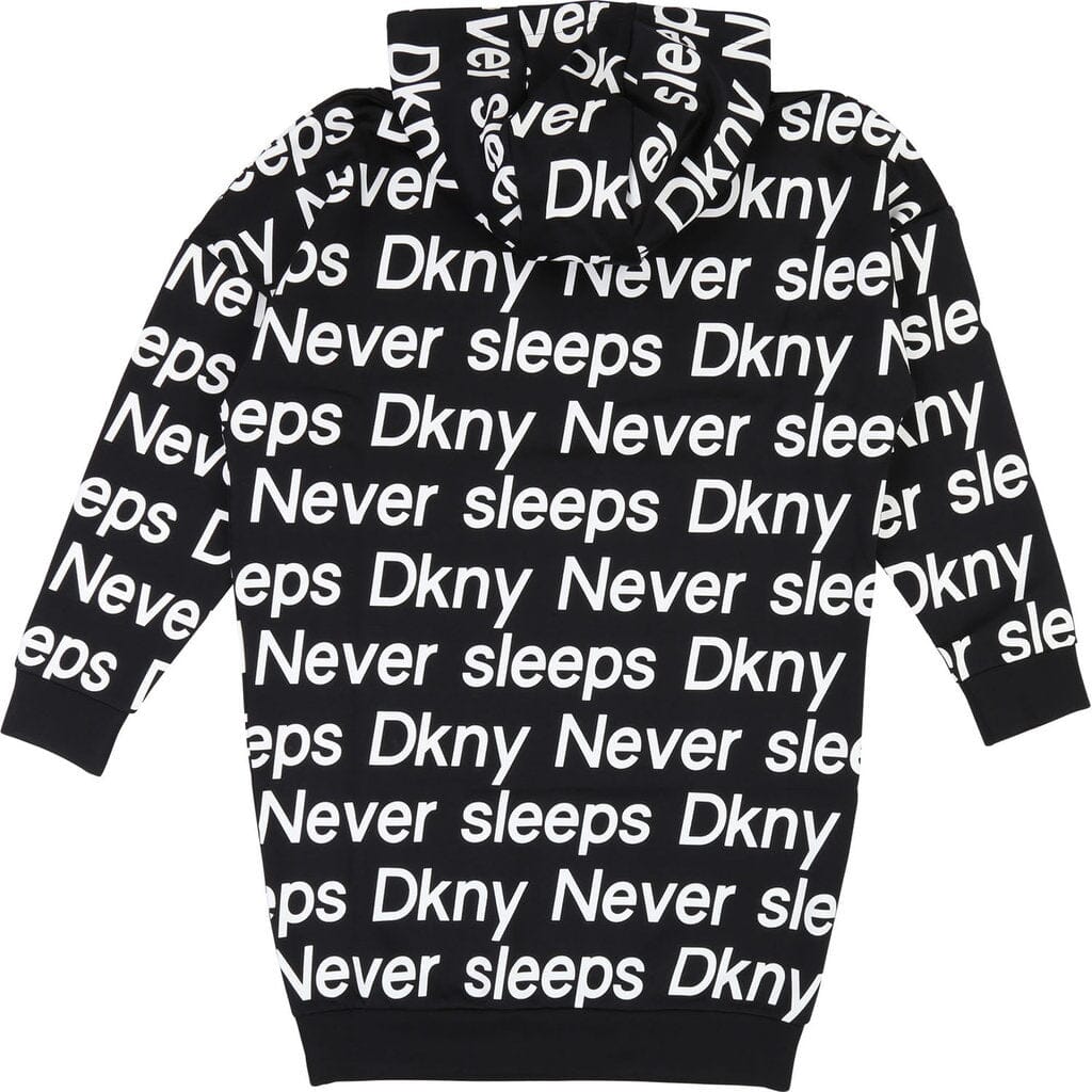DKNY KIDS Kleid mit Allover Logo Print Kleid DKNY
