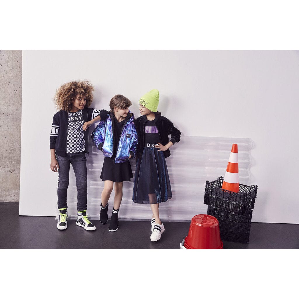 DKNY KIDS Rock irisierend mit Logo Bund Röcke DKNY
