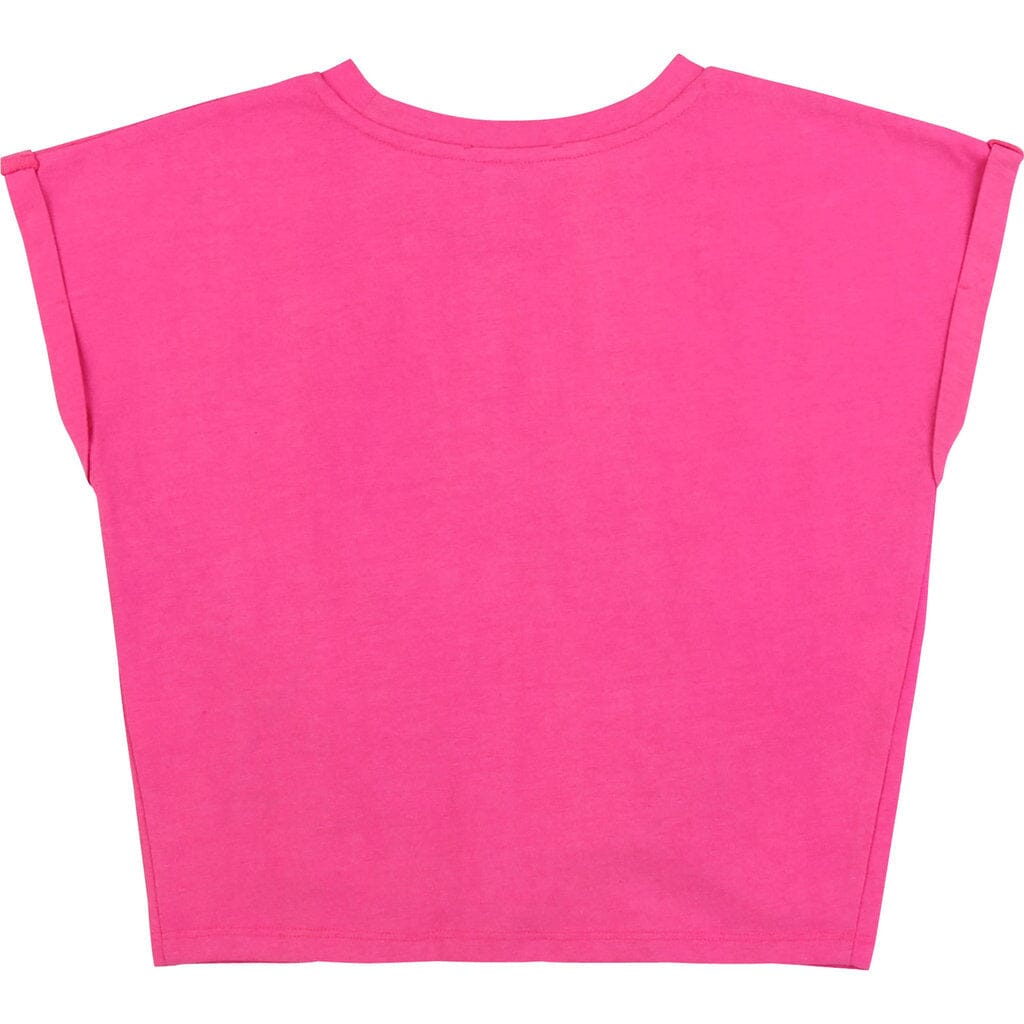 DKNY KIDS T-Shirt pink mit Print T-Shirt DKNY