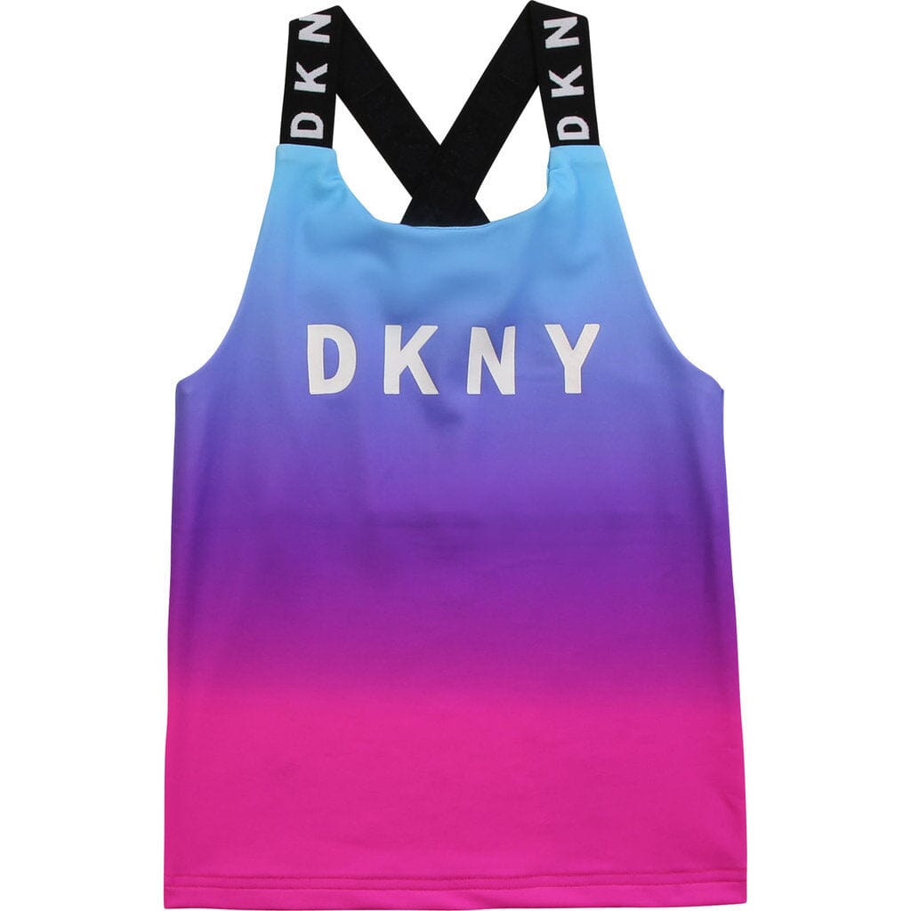 DKNY KIDS Tanktop mit Farbverlauf blau pink lila Top DKNY
