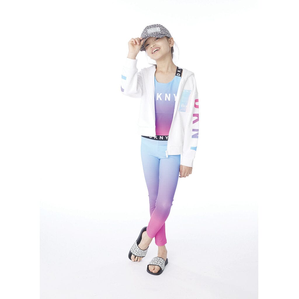 DKNY KIDS Tanktop mit Farbverlauf blau pink lila Top DKNY