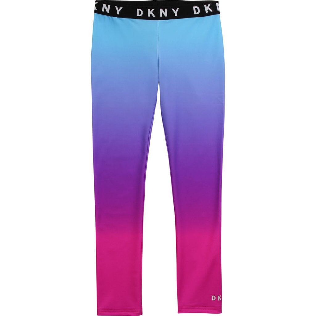 DKNY KIDS Leggings pink blau Logo Leggings DKNY