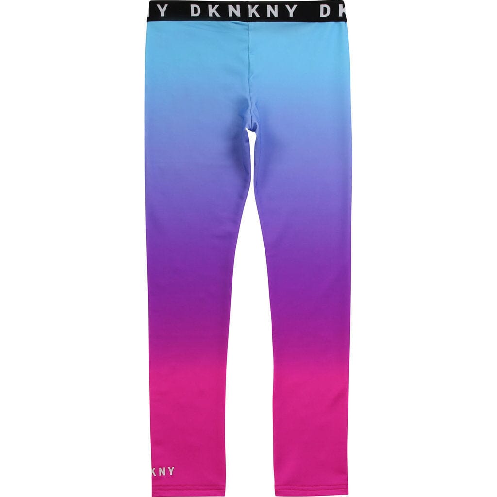 DKNY KIDS Leggings pink blau Logo Leggings DKNY